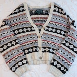 american eagle button up cardigan